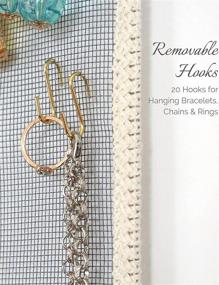 img 1 attached to 💎 Stylish Wall-Mounted Earring Organizer: Display and Store Your Jewelry with Ease!