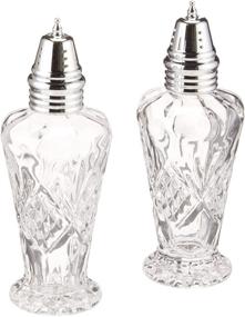 img 1 attached to 🧂 Godinger Dublin Crystal Salt and Pepper Set