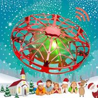 🛸 pasobass ufo drones for kids: hand-operated mini drone with led lights - levitation flying ball drone toy for boys, girls & adults - indoor/outdoor 360° rotating helicopter - perfect gift! logo