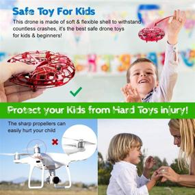 img 1 attached to 🛸 Pasobass UFO Drones for Kids: Hand-Operated Mini Drone with LED Lights - Levitation Flying Ball Drone Toy for Boys, Girls & Adults - Indoor/Outdoor 360° Rotating Helicopter - Perfect Gift!