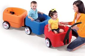 img 1 attached to 🚂 Step2 704400 Choo Trailer: Enhanced Versatility and Interactive Fun for Kids