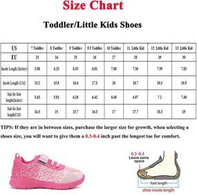 img 2 attached to Lightweight Breathable Girls' Athletic Sneakers: Mallofusa Washable Shoes