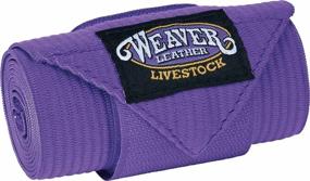 img 1 attached to 🐑 Weaver Leather Livestock Purple Sheep and Goat Leg Wraps, 4 x 41, 4 Pack