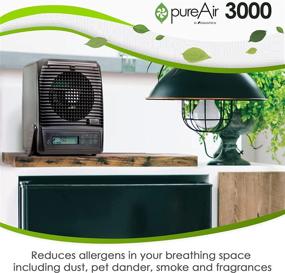 img 2 attached to 🌬️ Greentech Environmental pureAir 3000 - Ultimate Portable Air Purifier for Home, Office, and Bedroom, Neutralizing Tough Odors Effortlessly in Spaces up to 3000 Square Feet 🌬️ Greentech Environmental pureAir 3000 - Идеальный портативный очиститель воздуха для дома, офиса и спальни, мгновенно нейтрализующий неприятные запахи в помещениях до 3000 квадратных футов