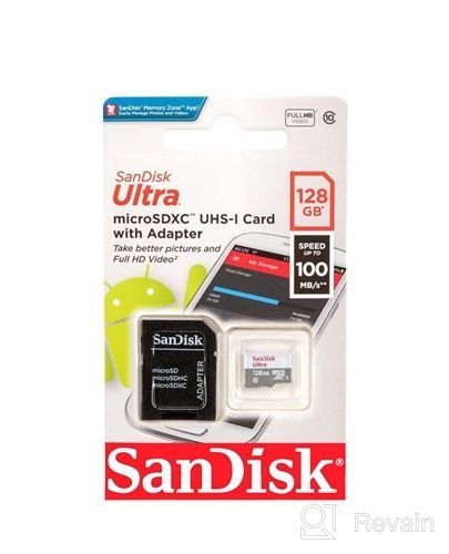 img 1 attached to 💾 SanDisk 128GB Ultra MicroSDXC UHS-I Memory Card with Adapter - High Speed, Class 10, Full HD, A1, SDSQUA4-128G-GN6MA review by Chris Stanisic