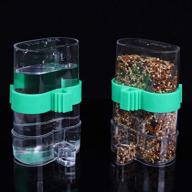 🐦 convenient [2 pack] seneme automatic bird water dispenser & food feeder with bonus fruit vegetable feeder - ideal for bird cages logo