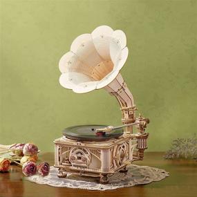 img 3 attached to ROBOTIME Electrical Classical Gramophone Birthday: A Melodious and Memorable Gift