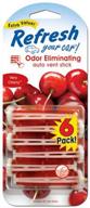 🍒 refresh your car with very cherry: 6-count vent clip car freshener logo