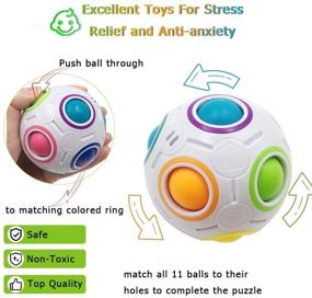 img 2 attached to 🧩 Sensory Fidget Toys Set 24 Pack for Stress and Anxiety Relief, Bundle for Kids and Adults - Mochi Squishies, Marble and Mesh Figetget Toys - ADHD Autism Tools