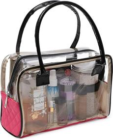 img 3 attached to 💼 Convenient and Versatile 3-Piece Portable Cosmetic Travel Organizer