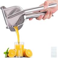 🍋 premium stainless steel lemon squeezer citrus juicer - heavy duty manual hand press for fresh juice extraction - bonus 50 pcs filter bags included logo