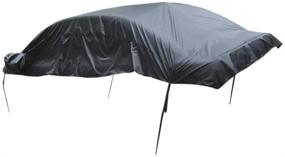 img 4 attached to Waterproof XL Car Cover Protector | Half Body Sun Shade Shield | Snow Dust Proof | Black