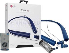 img 2 attached to 🎧 LG Tone Pro HBS-780 Matte Blue Bluetooth Wireless Stereo Headset: Enhanced Audio and Versatile Stand Included