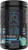 💪 ryse blackout pre-workout fuel - ryse up supplements for enhanced energy, endurance, focus, next level pump - beta alanine & no3-t® betaine nitrate - 25 servings (baja burst) logo