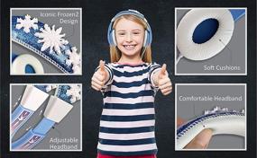 img 2 attached to 🎧 Frozen 2 Kids Headphones - Adjustable Headband, Stereo Sound, 3.5mm Jack, Wired Headphones for Kids - Tangle-Free, Volume Control, Foldable, Children's Over-Ear Headphones for School, Home, Travel