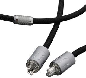 img 2 attached to 🔌 Viborg MTR1501 Аудиофильский силовой кабель | Высококачественный 16-шт. комплект | Многожильный медный силовой шнур с родиевым покрытием US-разъемом | VM512R+VF512R (1М/3,3ФТ)