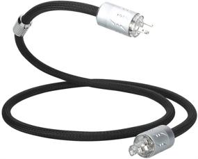 img 4 attached to 🔌 Viborg MTR1501 Аудиофильский силовой кабель | Высококачественный 16-шт. комплект | Многожильный медный силовой шнур с родиевым покрытием US-разъемом | VM512R+VF512R (1М/3,3ФТ)