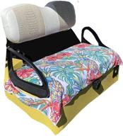 golf cart seat protection: ezgo seat cover, summer towel for a refreshingly cool, clean & dry ride. vibrant & fun designs, machine washable, ultimate seat cover for golf carts, shield and preserve your seats! logo