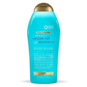 img 4 attached to OGX Radiant Glow Body Wash: Argan Oil Infused Moisturizing Gel for Silky Soft, Hydrated Skin – Paraben-Free, Sulfate-Free Surfactants | 19.5 fl oz