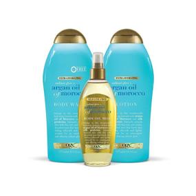 img 2 attached to OGX Radiant Glow Body Wash: Argan Oil Infused Moisturizing Gel for Silky Soft, Hydrated Skin – Paraben-Free, Sulfate-Free Surfactants | 19.5 fl oz