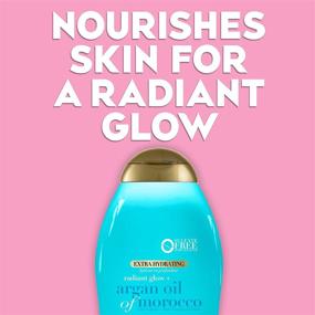 img 1 attached to OGX Radiant Glow Body Wash: Argan Oil Infused Moisturizing Gel for Silky Soft, Hydrated Skin – Paraben-Free, Sulfate-Free Surfactants | 19.5 fl oz