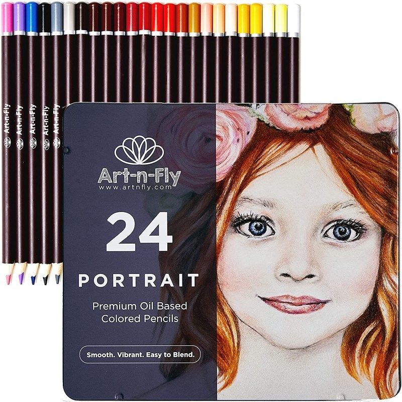 🎨 Artistic Skin Tone Colored Pencils: 24 Oil-Based Set in…