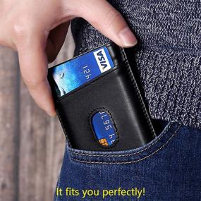 img 2 attached to 💼 Men's Minimalist Wallet with RFID Card Holder - Stylish Accessories for Improved Security