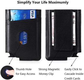 img 1 attached to 💼 Men's Minimalist Wallet with RFID Card Holder - Stylish Accessories for Improved Security