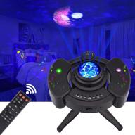 🌌 led star night light projector with remote control, sky light skylite featuring bluetooth music speaker and nebula cloud/moon/ocean wave for bedroom, game room, decoration party (black) логотип