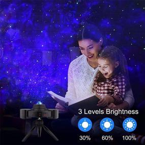 img 3 attached to 🌌 LED Star Night Light Projector with Remote Control, Sky Light Skylite Featuring Bluetooth Music Speaker and Nebula Cloud/Moon/Ocean Wave for Bedroom, Game Room, Decoration Party (Black)