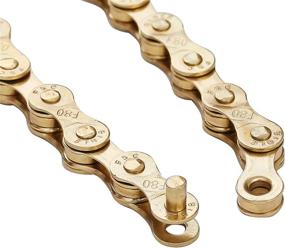 img 2 attached to 🚲 ZHIQIU FSC 6,7,8 Speed 116L Bicycle Chains: Durable Silver & Gold Chains for Precise Performance (1/2x3/32-Inch)