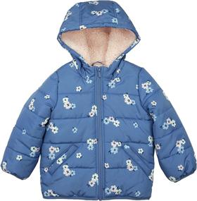 img 2 attached to 🧥 Carter's Fleece Puffer Jacket: Stylish Dotted Apparel & Accessories for Baby Girls