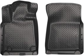 img 4 attached to 🚗 Husky Liners 35571: Коврики для пола передние салона Toyota Sequoia & Tundra CrewMax/Double Cab (2010-2019) - Классический стиль, черные.