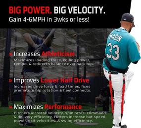 img 2 attached to Enhance Baseball Performance with BIG LEAGUE EDGE VPX Training Harness: Boost Velocity, ⚾ Power, and Improve Mechanics for Hitters, Pitchers, and Catchers, Proven for Youth to Pro Players