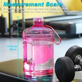 img 3 attached to 💧 SLUXKE 1 Gallon Water Bottle - Portable Water Jug for Fitness, Sports, & Daily Hydration with Motivational Time Marker