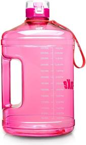 img 4 attached to 💧 SLUXKE 1 Gallon Water Bottle - Portable Water Jug for Fitness, Sports, & Daily Hydration with Motivational Time Marker