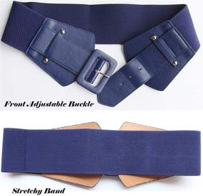 img 2 attached to 👗 Stretchy Dresses Jumpsuit Waistband: Stylish Belts for Women's Accessories