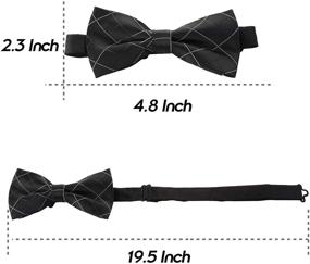 img 2 attached to 🎀 LOLIAS 16 Packs Elegant Assorted Color Pre-Tied Adjustable Bow Ties for Men and Boys