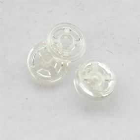 img 2 attached to Chenkou Craft Plastic Snap Button Clear Upick 6size Choose 100pcs (7mm): Durable and Versatile Fasteners for Your Crafting Needs