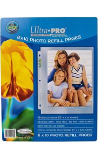 img 1 attached to 📸 Ultra Pro 90522 - 8.5"X11" Refill Pages (10/Pkg) for 8"X10" Photos: Top-Quality Protection & Organization