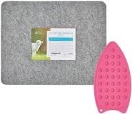 premium new zealand wool pressing mat for quilting - heat-resistant 13x17-inch ironing mat - high-density non-slip material logo