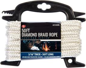 img 1 attached to 🧗 SE Survivor Series White 50 ft. Diamond Braid Rope - Durable Outdoor Rope for All Your Adventure Needs!