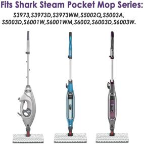 img 1 attached to 🧽 ConPus 2 Pack Replacement Steam Mop Pads for Shark Lift-Away Pro Steam Pocket Mop S3973 S3973D S3973WM & Genius Steam Pocket Mop S5002Q S5003A S5003D S6001W S6001WM S6002 S6002C S6003D S600W" -> "ConPus 2-Pack Replacement Steam Mop Pads for Shark Lift-Away Pro & Genius Steam Pocket Mops S3973, S3973D, S3973WM, S5002Q, S5003A, S5003D, S6001W, S6001WM, S6002, S6002C, S6003D, S600W