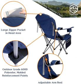 img 1 attached to Coastrail Outdoor Reclining Camping Position Outdoor Recreation and Camping & Hiking