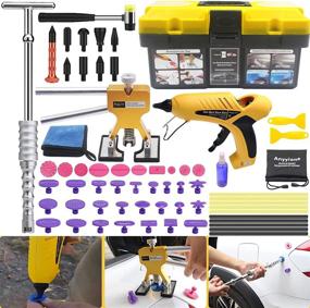 img 4 attached to 🔧 Anyyion Paintless Dent Repair Kit - 69pcs Car Body Dent Repair Tools - Auto Dent Puller Kit for Automotive Door Ding - Dent Slide Hammer, Glue Puller Repair Set (Starter Kit)