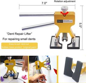 img 1 attached to 🔧 Anyyion Paintless Dent Repair Kit - 69pcs Car Body Dent Repair Tools - Auto Dent Puller Kit for Automotive Door Ding - Dent Slide Hammer, Glue Puller Repair Set (Starter Kit)