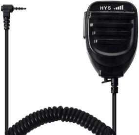 img 4 attached to 🎙️ HYS Handheld Shoulder Mic with PTT for BF-UV3R BF-T1 T6 & Yeasu FT-10R FT-40R FT-50R FT-60R FT-70D - 1Pin Audio Port Walkie-Talkie Two Way Radio