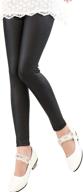 tulucky stretchy leather legging tag160 girls' clothing logo