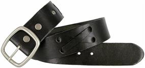 img 2 attached to Genuine Leather Western X Laced Casual Men's Accessories for Belts