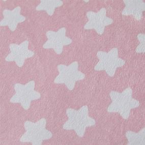 img 1 attached to 🧺 Hiseeme Weighted Blanket 12 lbs (41x60, Full Size) - Ultra Soft Minky Fabric with High Density Glass Beads in Pink Pentacle Pattern